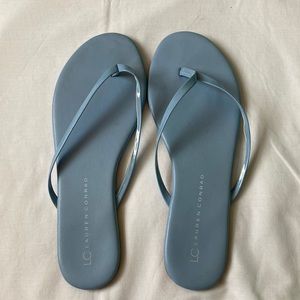 Lauren Conrad Blue Flip Flops
